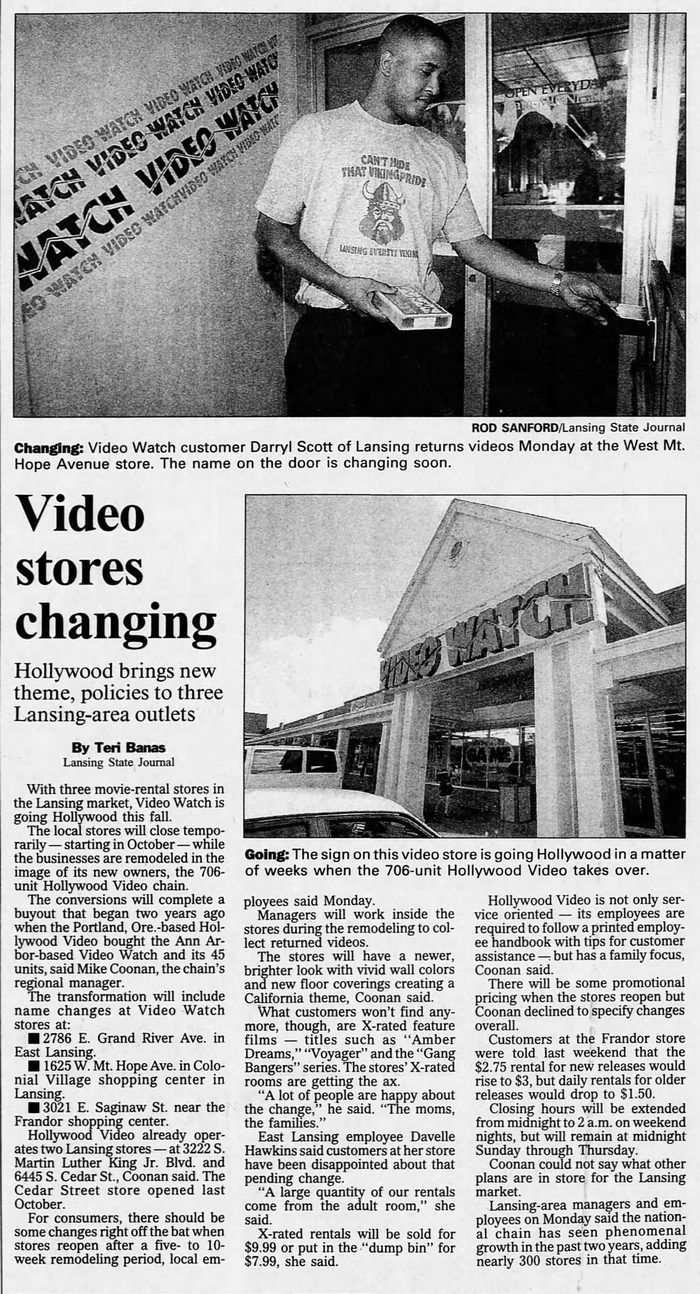 Hollywood Video - Aug 1997 Article (newer photo)